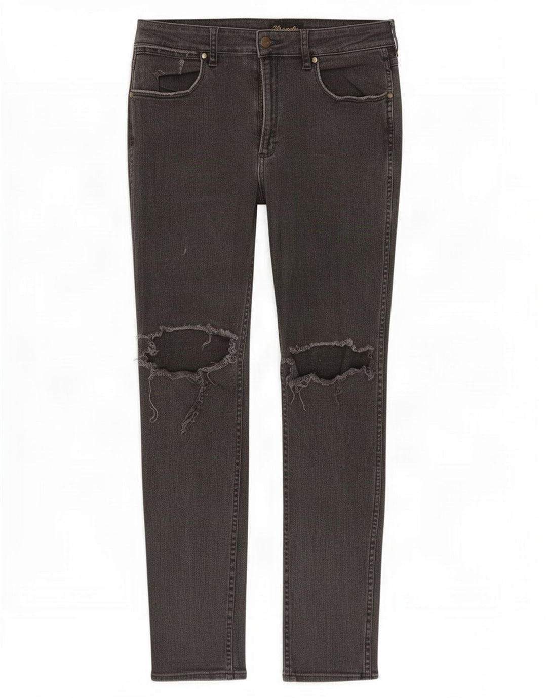 Jeans slim invecchiati da uomo Wrangler W34 L29 cotone grigio