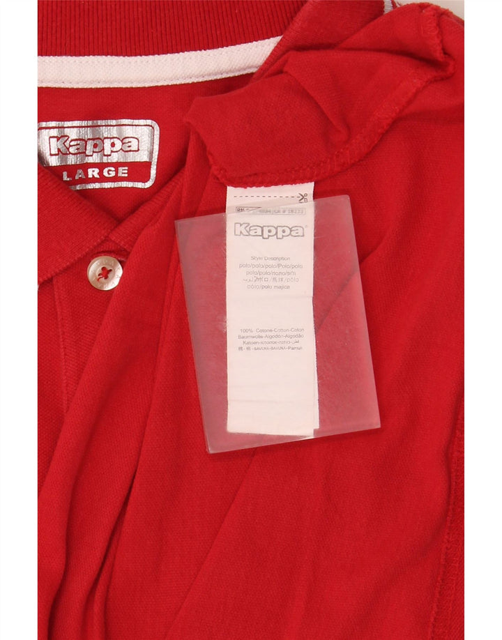 Polo KAPPA Uomo Large Rossa in Cotone