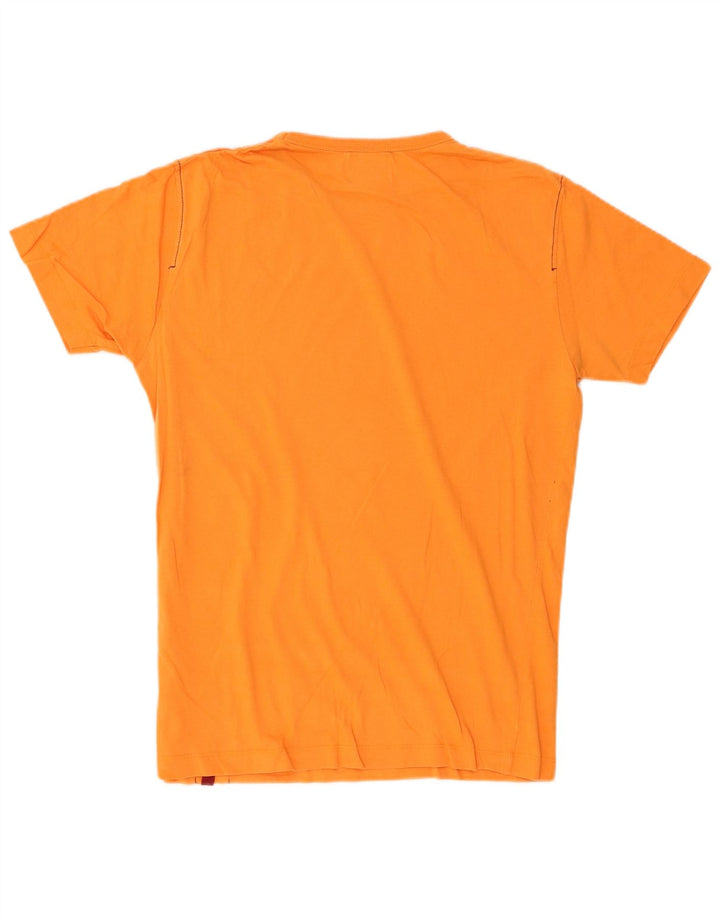 T-shirt grafica da uomo Jack & Jones Top in cotone arancione medio