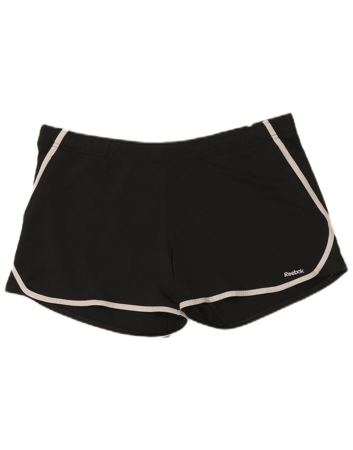 Pantaloncini sportivi da uomo REEBOK grandi neri in poliestere