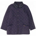 Giacca trapuntata Barbour da uomo LIDDESDALE UK 40 Large in nylon blu navy