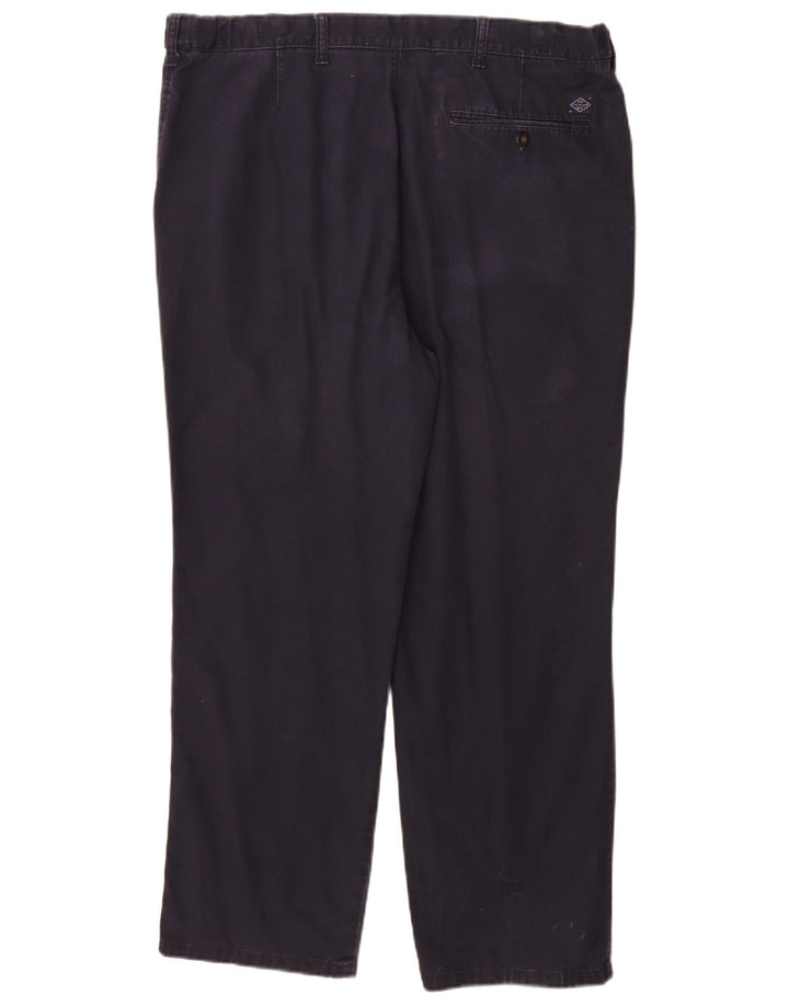 Pantaloni chino regolari dritti da uomo Marks & Spencer W38 L29 Blu Navy