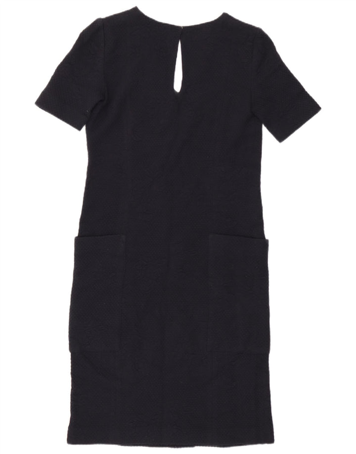 Abito a trapezio da donna Armani UK 12 medio blu navy floreale