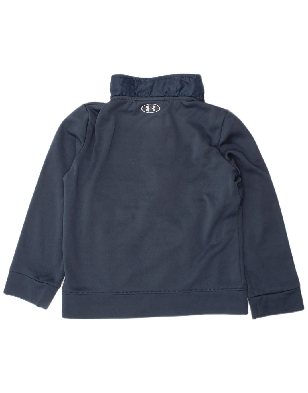 Felpa con collo con zip per ragazzi UNDER ARMOUR 5-6 anni in poliestere blu navy