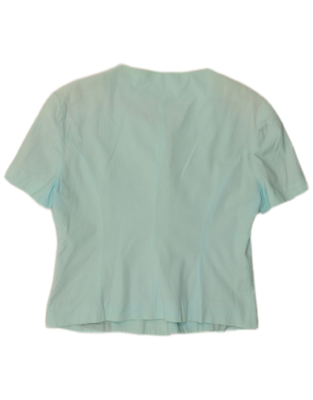 Giacca blazer a maniche corte da donna a 5 bottoni BENETTON IT 44 medio turchese