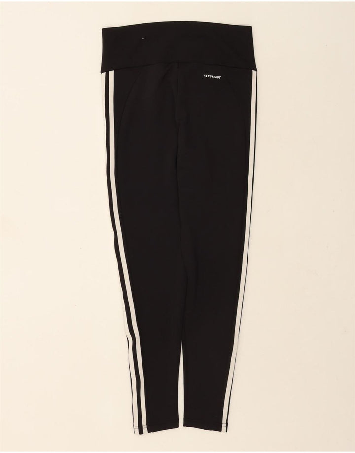 Leggings Adidas Aeroready da donna UK 12/14 Poliestere nero medio