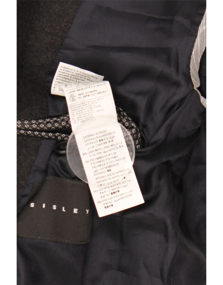 Caban da uomo Sisley IT 50 Large in lana nera