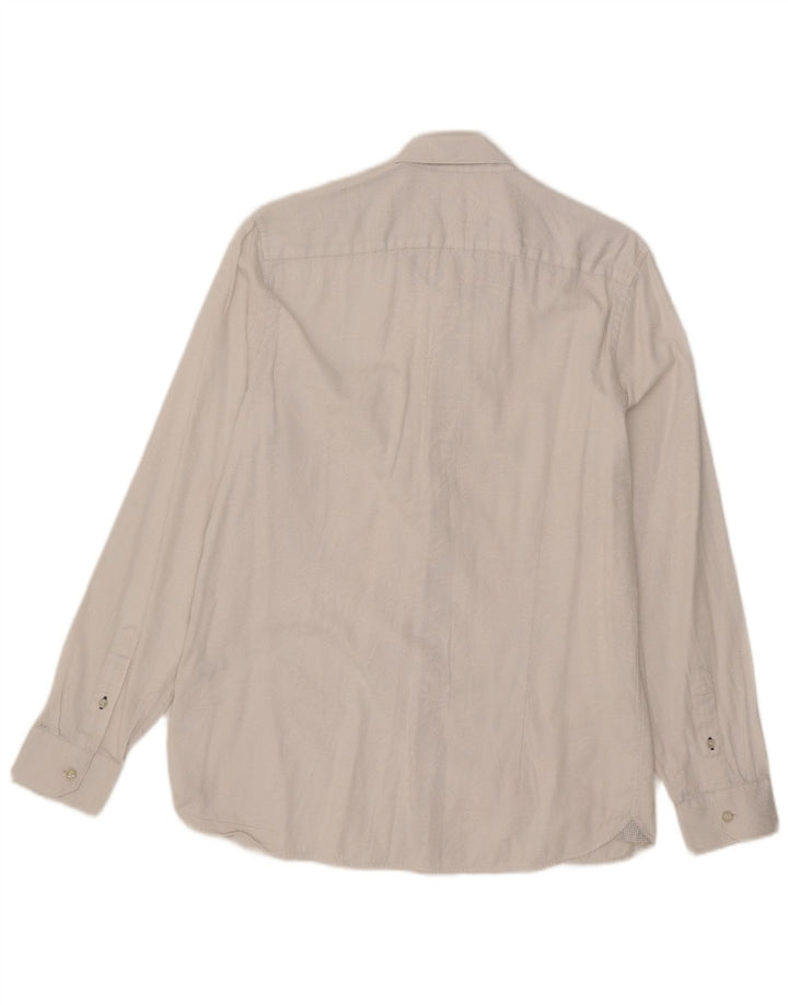 Camicia da uomo Ted Baker taglia 4 grande cotone Paisley bianco