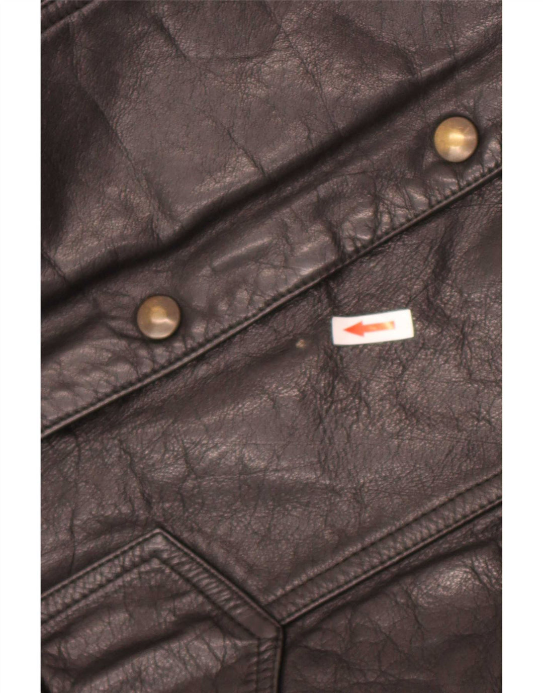 Giacca in pelle vintage da uomo UK 40 grande nera