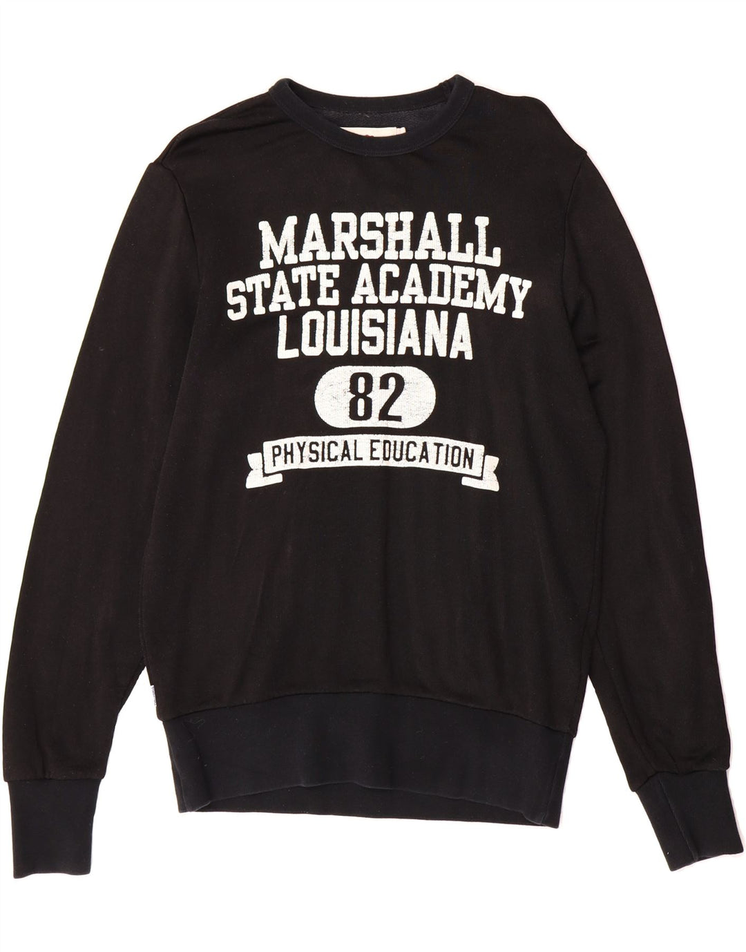 FRANKLIN MARSHALL Mens Sweatshirt Jumper Small Black Vintage Franklin Marshall and Second-Hand Franklin Marshall from Messina Hembry 