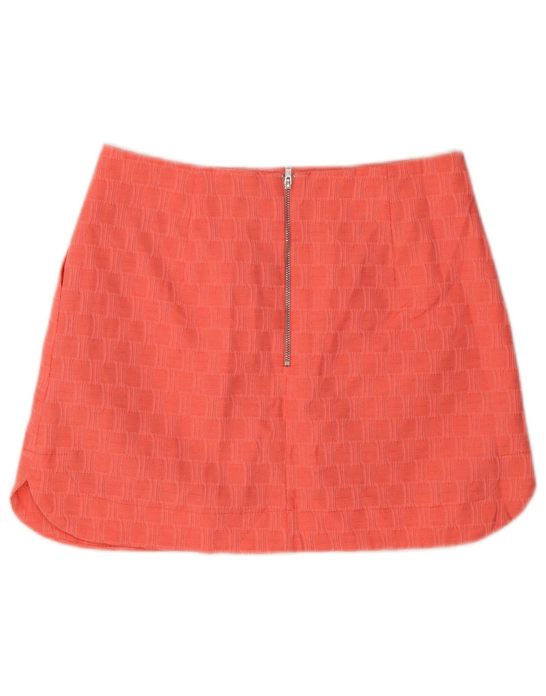 Minigonna da donna Topshop UK 10 piccola W28 poliestere geometrico rosa