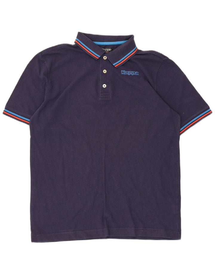 Polo Kappa Uomo Large Blu Navy in cotone