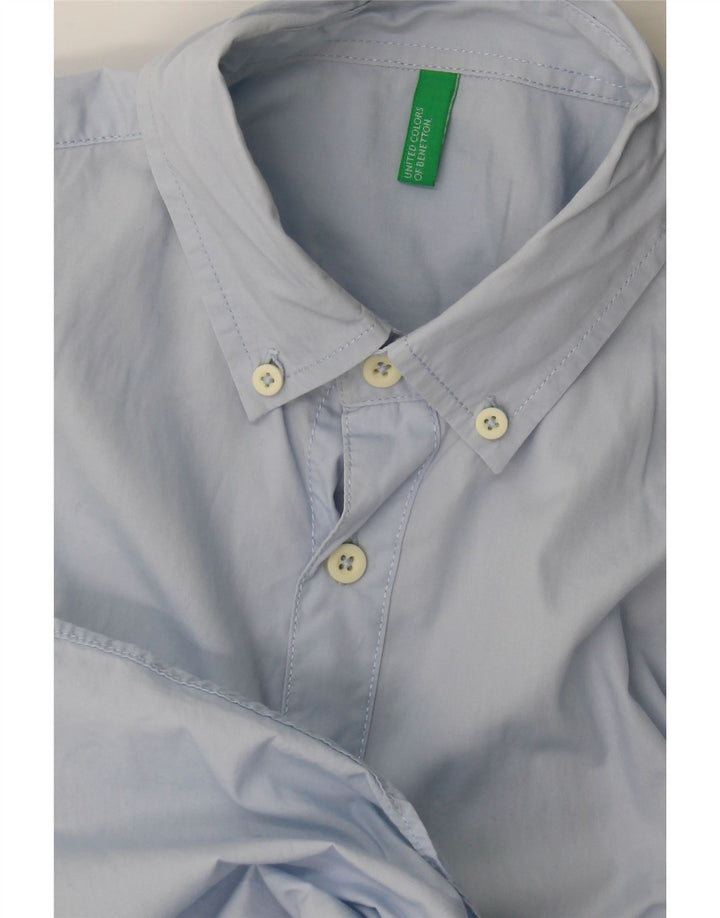 Camicia Benetton Uomo Blu Medio