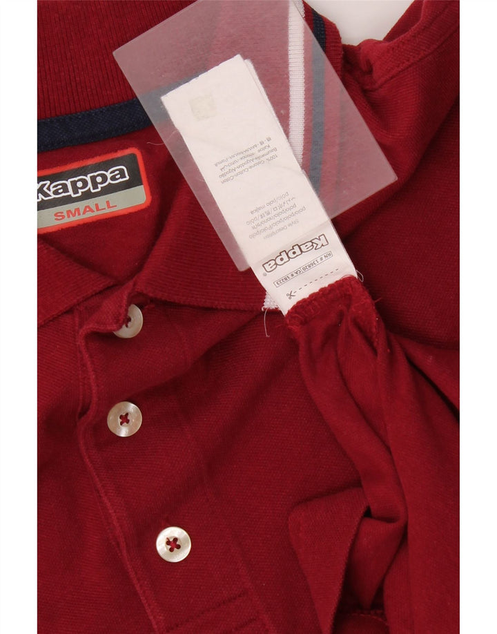 Polo Kappa Uomo Piccola Bordeaux In Cotone