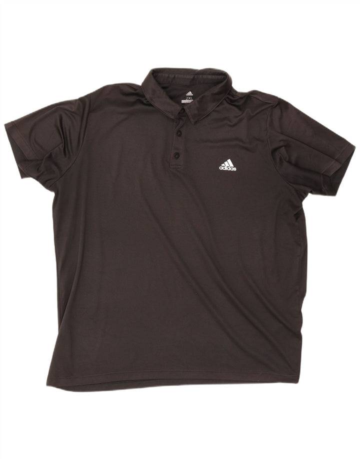 Polo Adidas Climalite da uomo 2XL nera