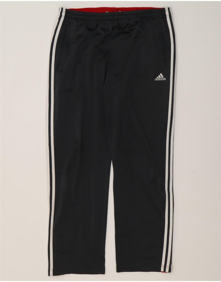 Pantaloni da tuta da uomo ADIDAS UK 42/44 Large Grigio Colourblock Poliestere