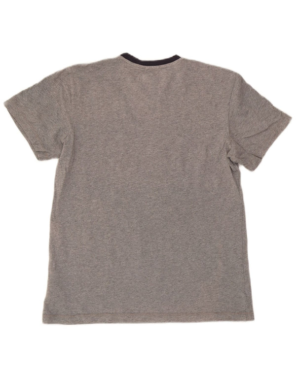 T-shirt Adidas da uomo Top Small in cotone color block grigio