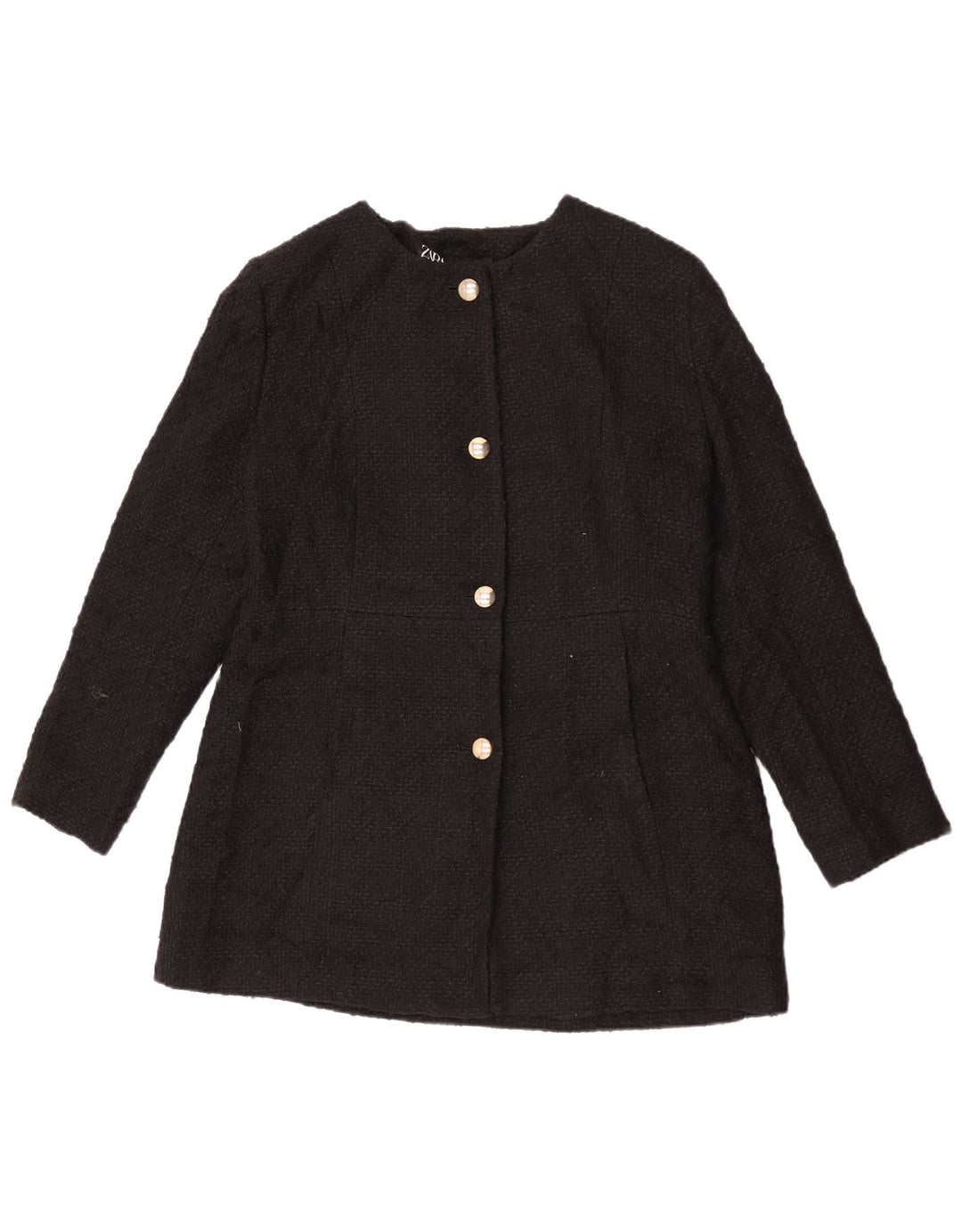 Giacca blazer a 4 bottoni da donna Zara UK 18 XL nera
