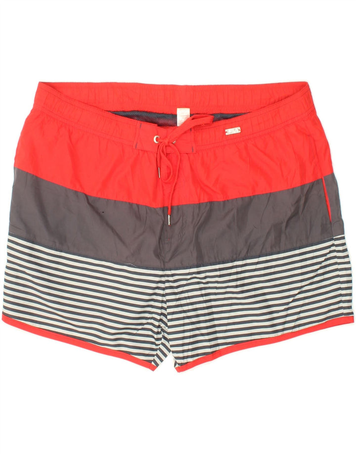 FILA Mens Swimming Shorts Large  Red Colourblock Vintage Fila and Second-Hand Fila from Messina Hembry 