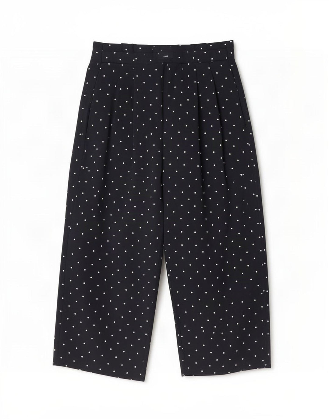 Pantaloni Capri da donna con pegging Zara piccoli W26 L20 poliestere maculato blu navy
