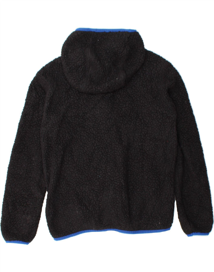 EDDIE BAUER Boys Fleece Jacket 10-11 Years Medium  Black Colourblock Vintage Eddie Bauer and Second-Hand Eddie Bauer from Messina Hembry 