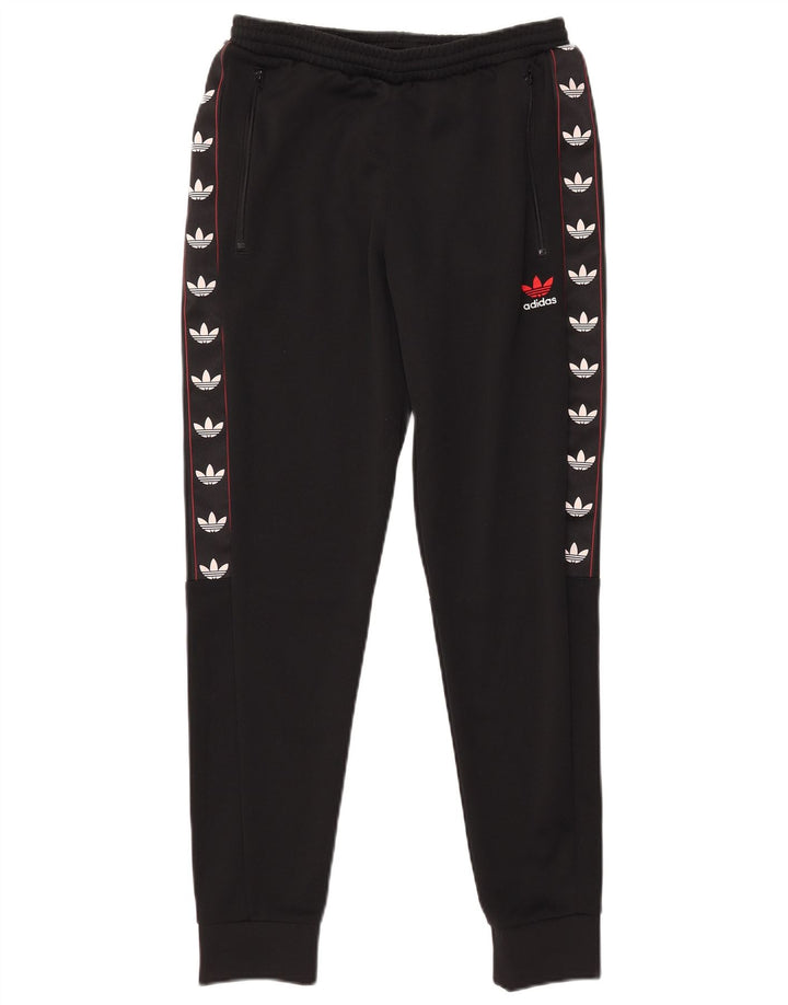 Pantaloni da tuta grafica da uomo Adidas Joggers piccoli in poliestere nero