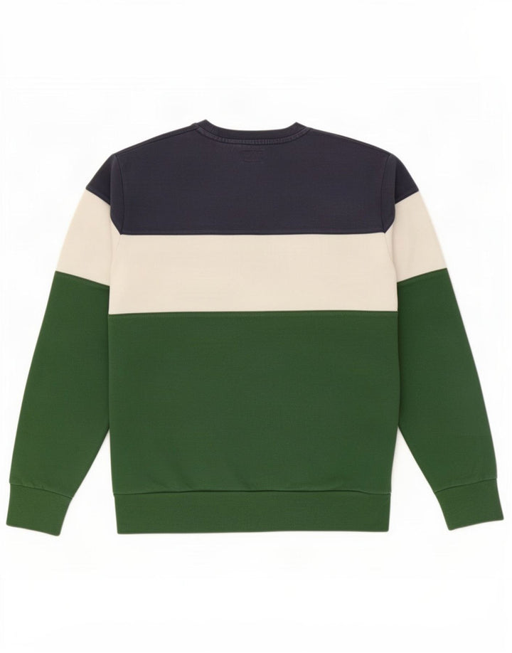 Levi's Felpa da uomo in cotone color block medio multicolore