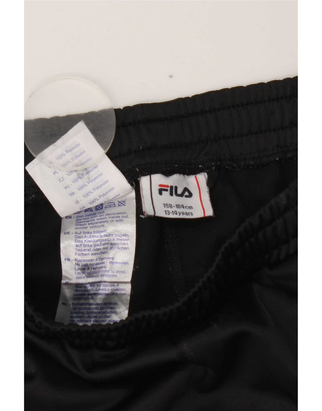 Pantaloni da tuta con grafica Fila da ragazzo 13-14 anni in poliestere nero