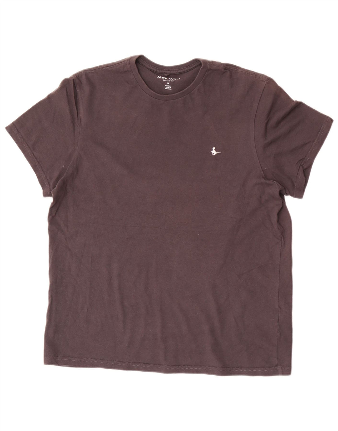 T-shirt da uomo dalla vestibilità classica Jack Wills Top in cotone nero medio