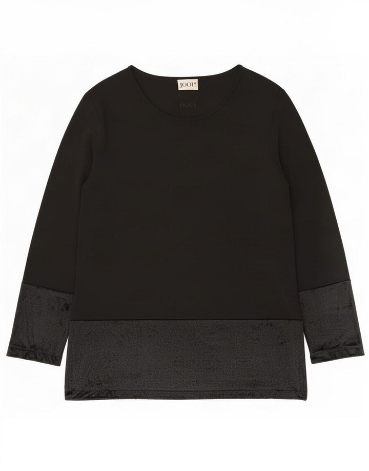 Joop Top Donna Manica Lunga IT 46 Large Nero Viscosa