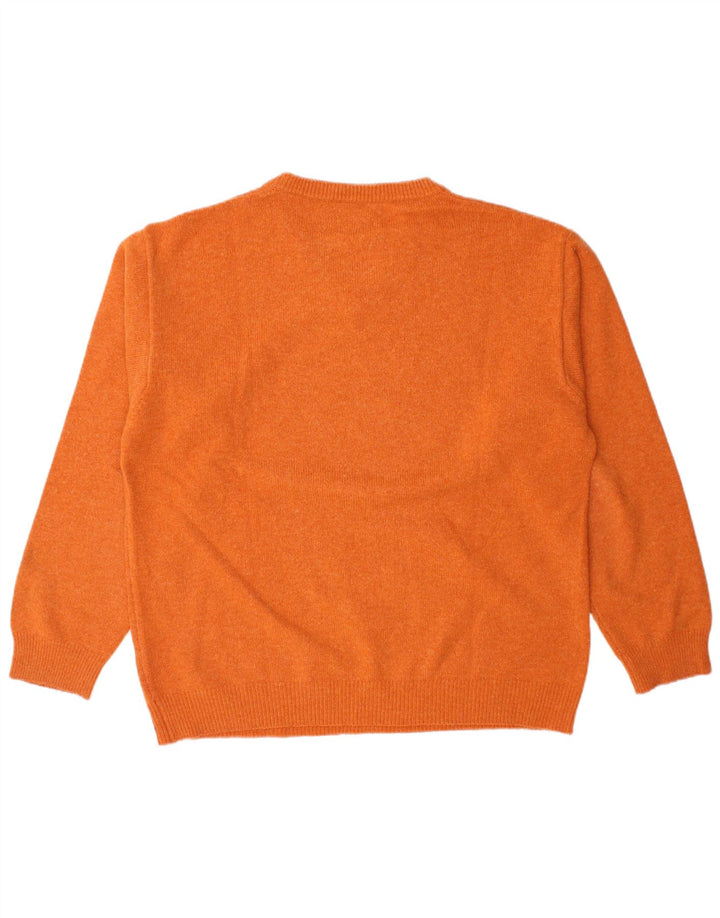 Marlboro Classics Maglione da uomo con scollo a V XL in lana arancione