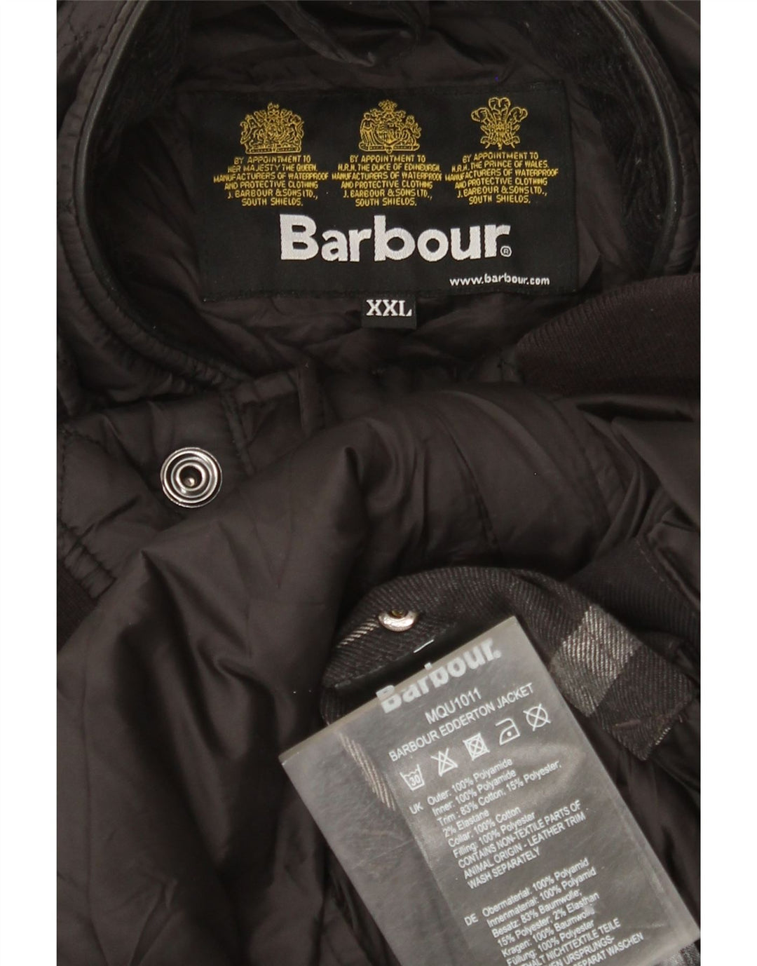 Giacca trapuntata da uomo Barbour UK 44 2XL Poliammide nera