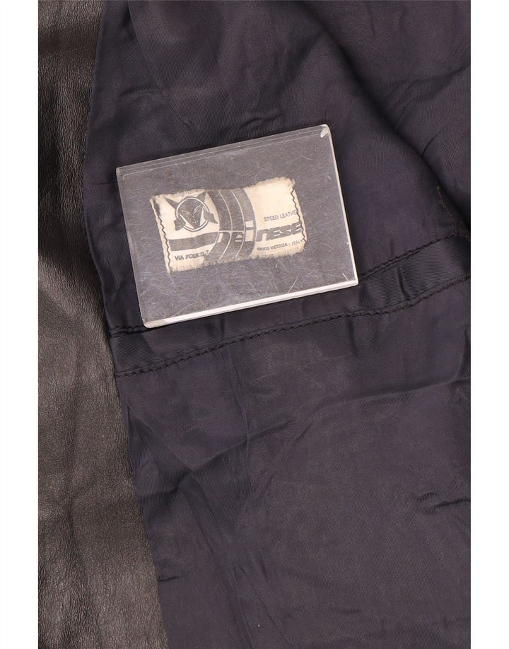 Giacca in pelle da motociclista da donna Dainese UK 14 media pelle nera