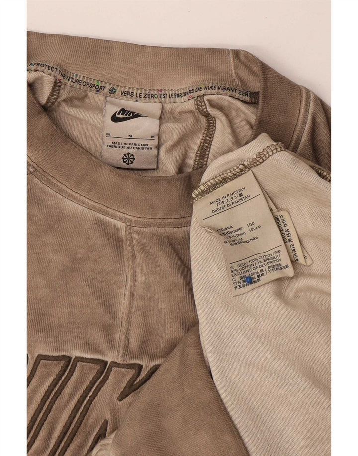 Felpa grafica da uomo Nike Felpa in cotone beige medio