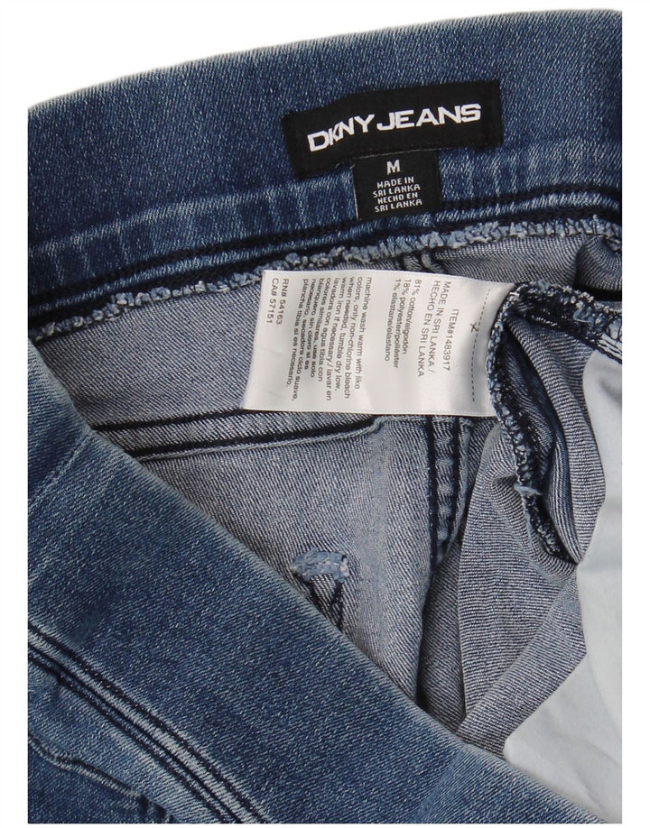 Pantaloncini di jeans da donna DKNY medi W30 cotone blu