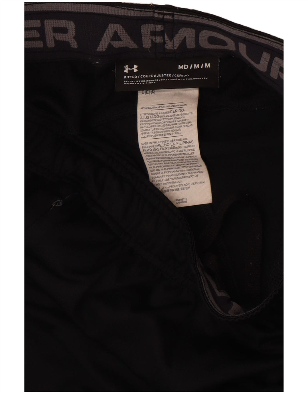 Pantaloni da tuta da uomo Under Armour poliestere nero medio