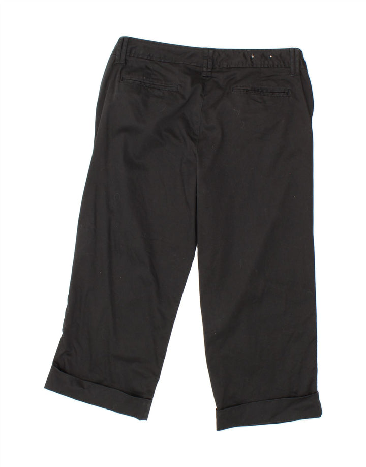 EDDIE BAUER Womens Straight Capri Trousers US 12 Large W30 L21  Black Vintage Eddie Bauer and Second-Hand Eddie Bauer from Messina Hembry 