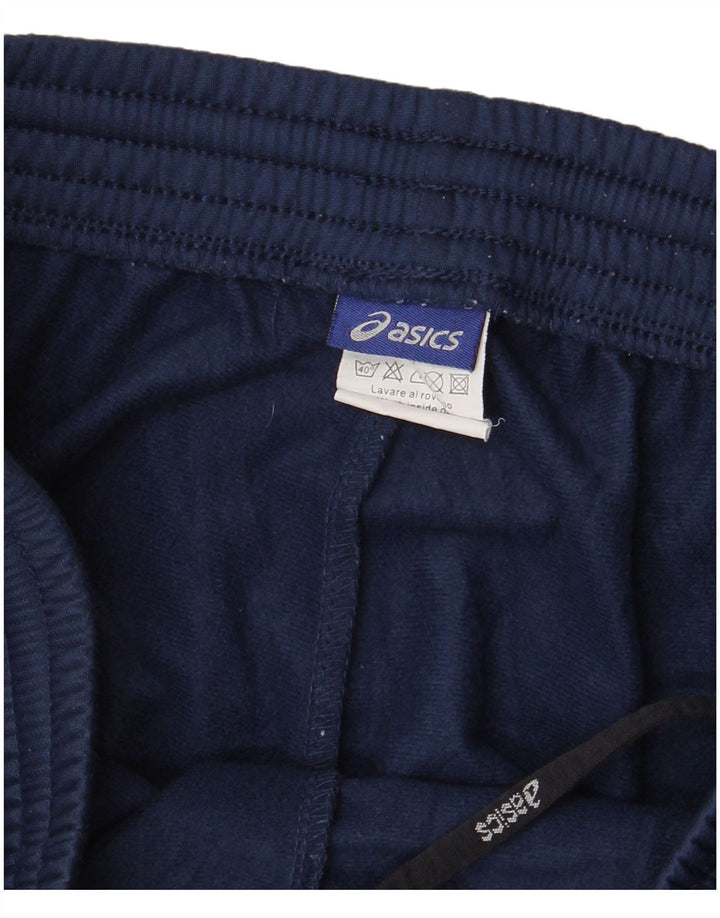 Pantaloni da tuta da donna Asics grandi in poliestere blu navy