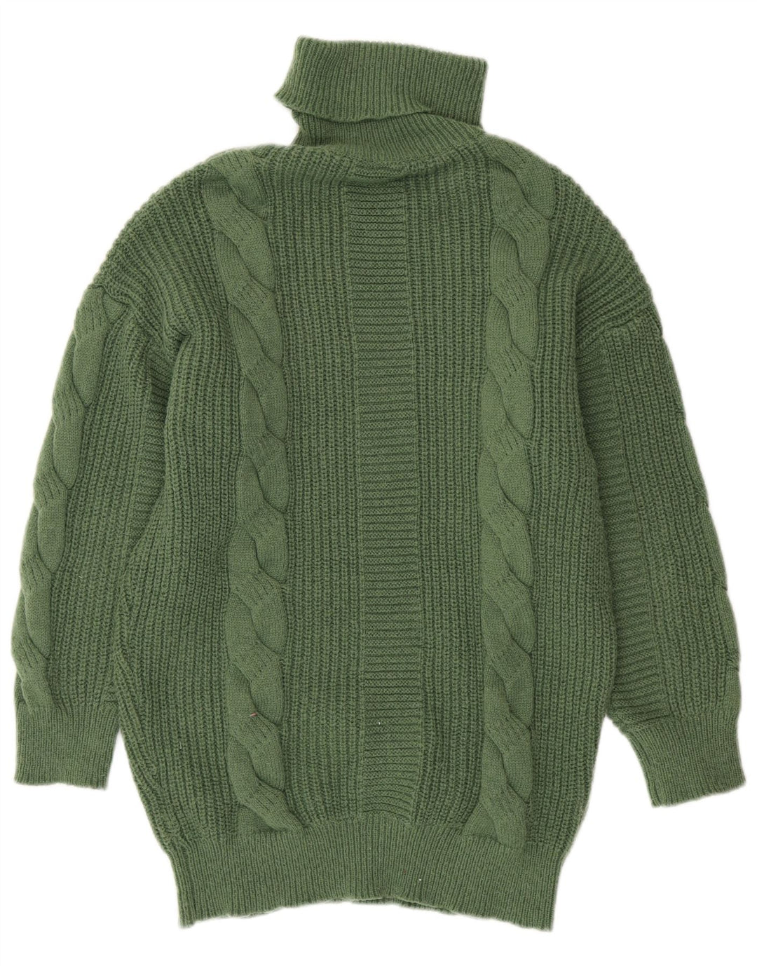 Maglione maglione oversize da donna SHEIN con collo alto UK 14 Verde medio