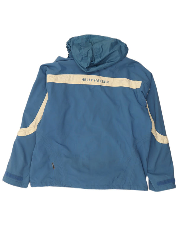 Giacca a vento con cappuccio da uomo Helly Hansen UK 40 Large Blue Colourblock
