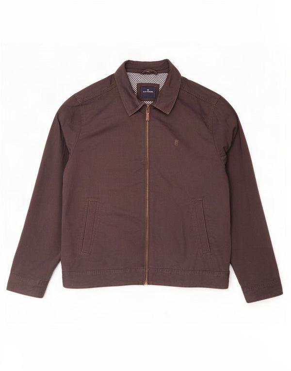 Giubbotto bomber da uomo Marks & Spencer Blue Harbour UK 42 XL cotone marrone