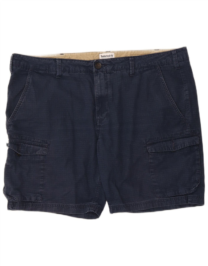 Pantaloncini cargo da uomo TIMBERLAND W40 XL in cotone blu navy