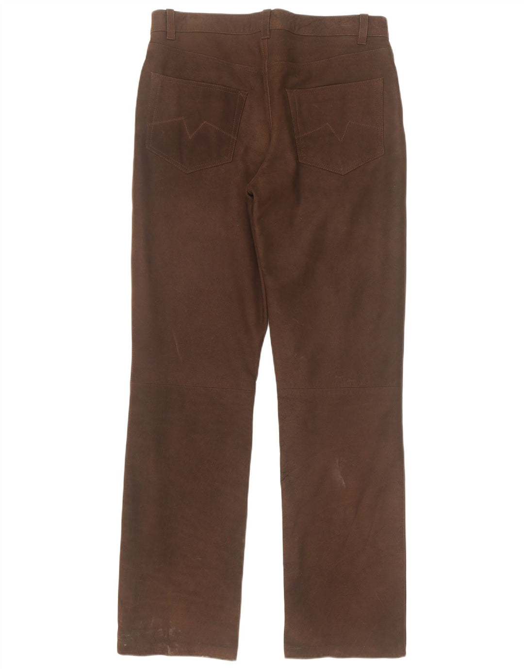 Pantaloni dritti in pelle da uomo Spieth & Wensky EU 48 Medio W32 L33 Marrone
