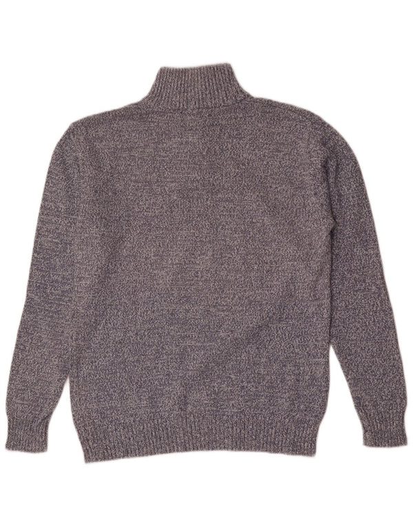 Maglione Kappa da uomo con zip e collo XL blu screziato