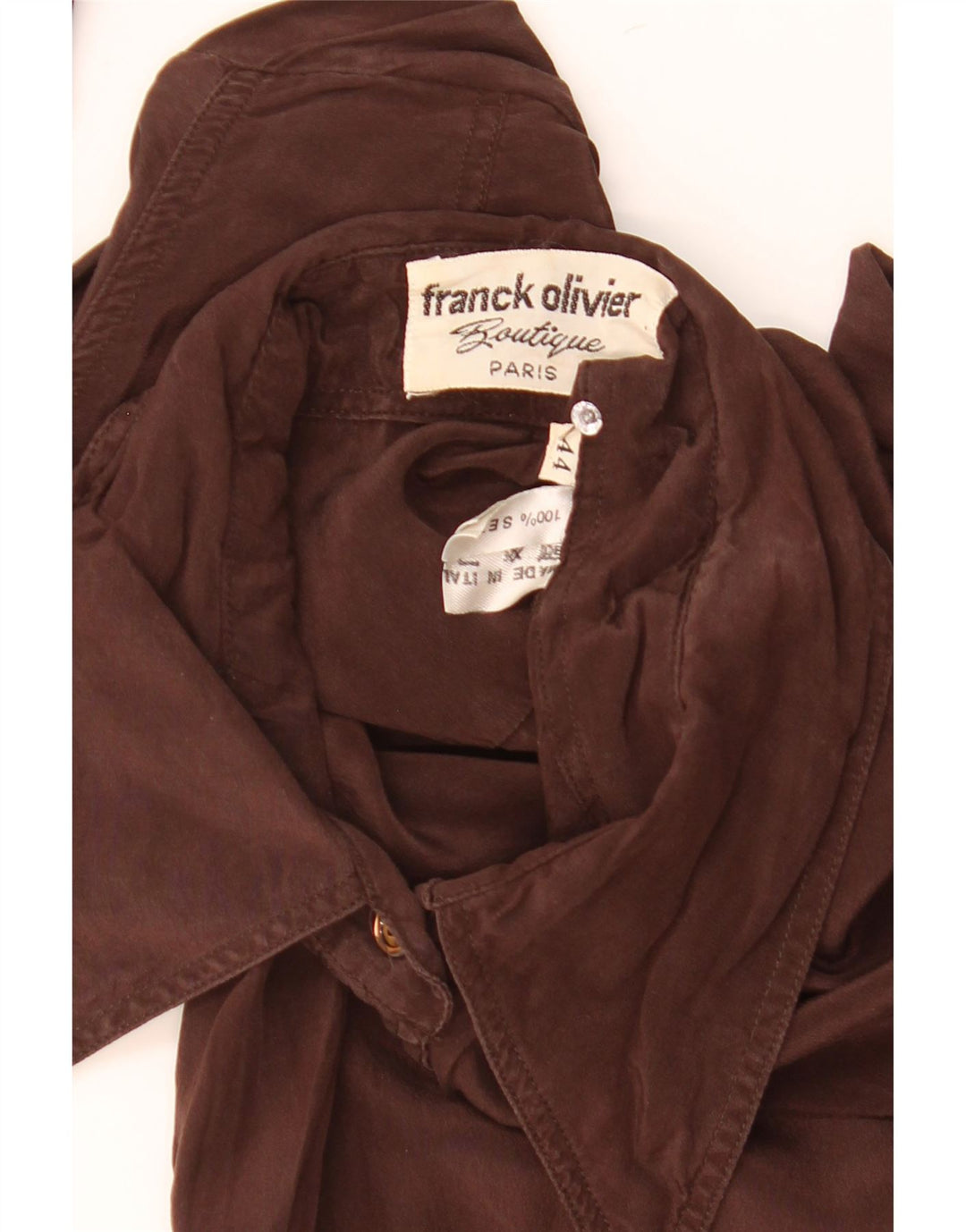 Camicia da donna Franck Olivier IT 44 Marrone medio in seta
