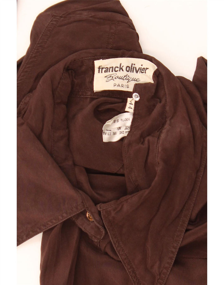 Camicia da donna Franck Olivier IT 44 Marrone medio in seta