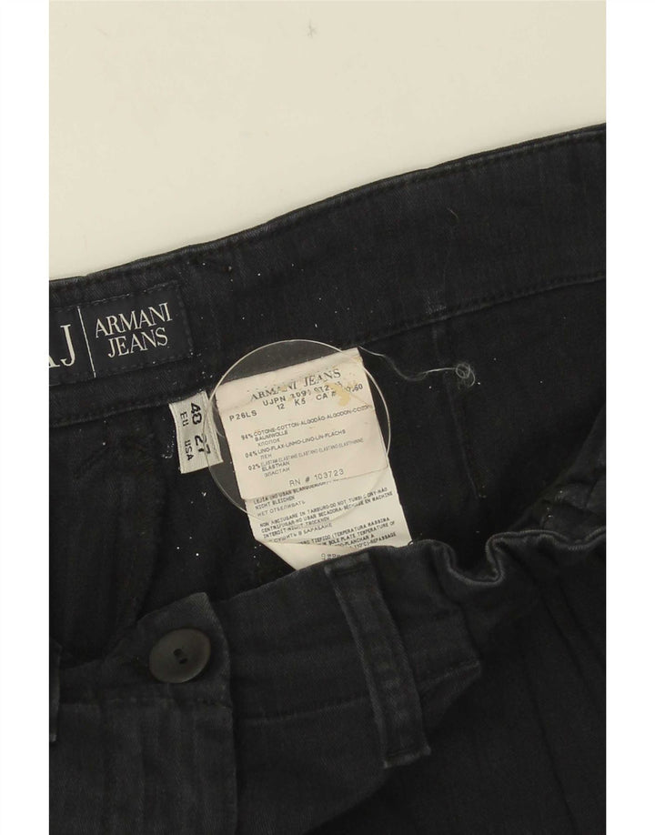 Pantaloncini chino da donna Armani EU 40 medi W27 cotone gessato nero