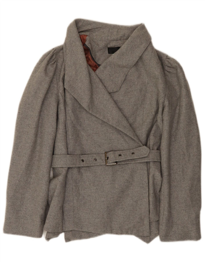 Giacca blazer da donna Topshop UK 10 piccola poliestere grigio