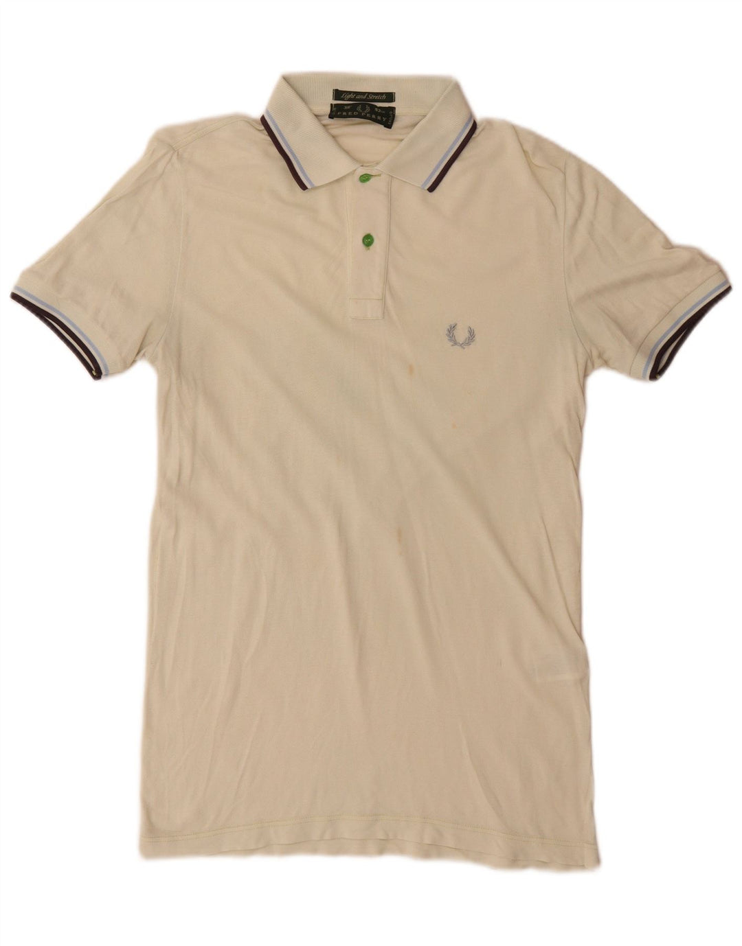 Polo da uomo Fred Perry piccola in cotone a righe verdi