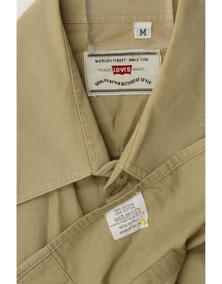 Camicia da uomo Levi's in cotone kaki medio